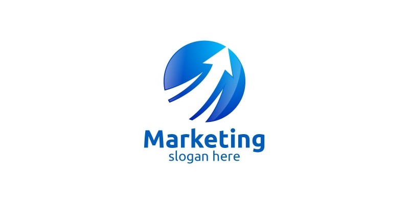 Marketing Financial Advisors Logo Design Template 