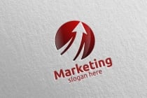 Marketing Financial Advisors Logo Design Template  Screenshot 1