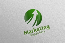 Marketing Financial Advisors Logo Design Template  Screenshot 4