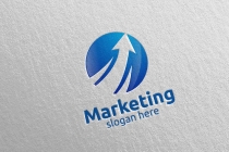 Marketing Financial Advisors Logo Design Template  Screenshot 5