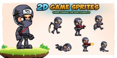 Ninja  2D Game Character Sprites