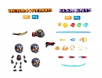 Ninja  2D Game Character Sprites Screenshot 3