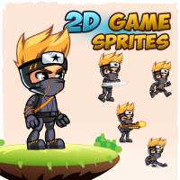 Ninja  2D Game Character Sprites