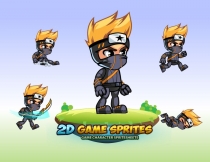 Ninja  2D Game Character Sprites Screenshot 1