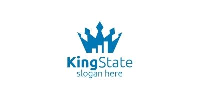 King Marketing Financial Advisor Logo Design 