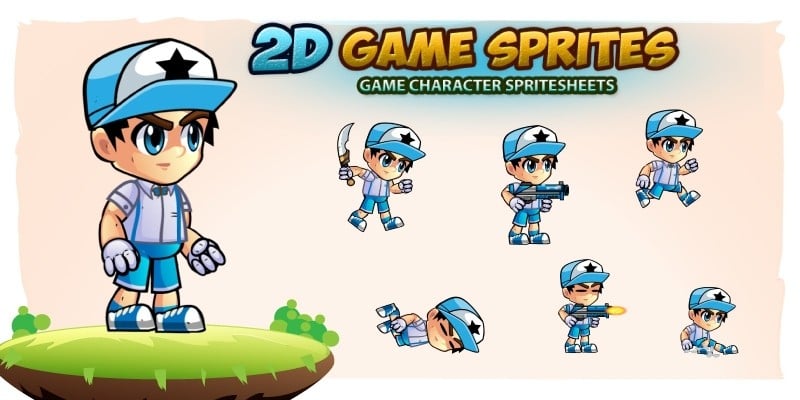 Niel 2D Game Character Sprites