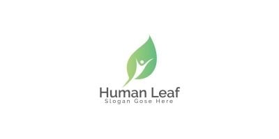 Human Leaf Logo Design