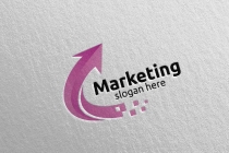 Marketing Financial Advisor Logo Design Screenshot 2