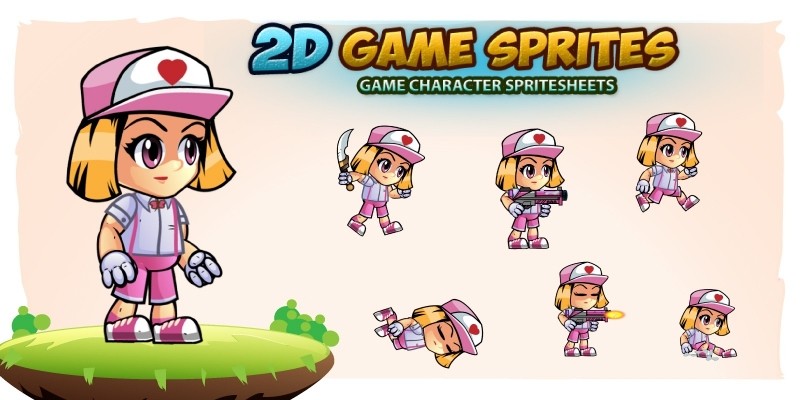 Ailyn 2D Game Character Sprites