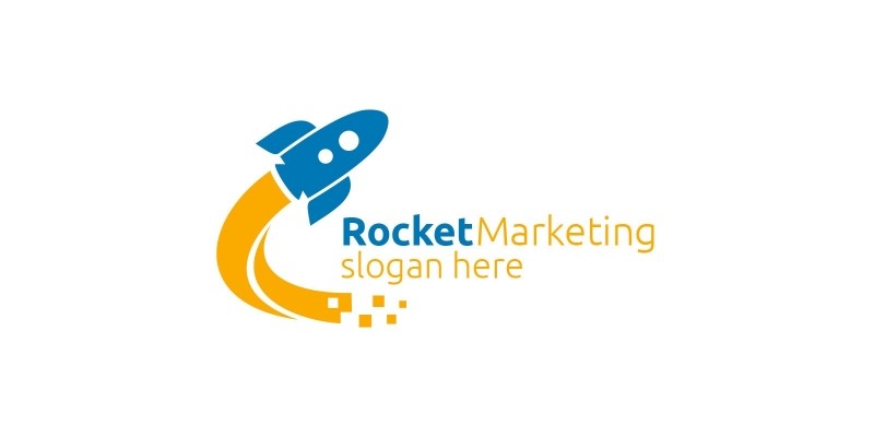 Rocket Marketing Financial Advisor Logo Design