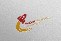 Rocket Marketing Financial Advisor Logo Design Screenshot 1
