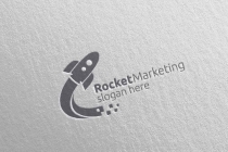 Rocket Marketing Financial Advisor Logo Design Screenshot 3