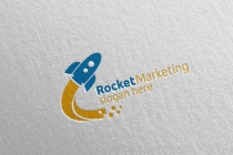 Rocket Marketing Financial Advisor Logo Design Screenshot 5
