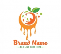 Orange Logo Design Template Screenshot 1