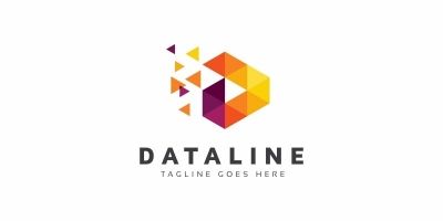 Dataline D Letter Logo