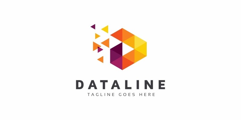 Dataline D Letter Logo