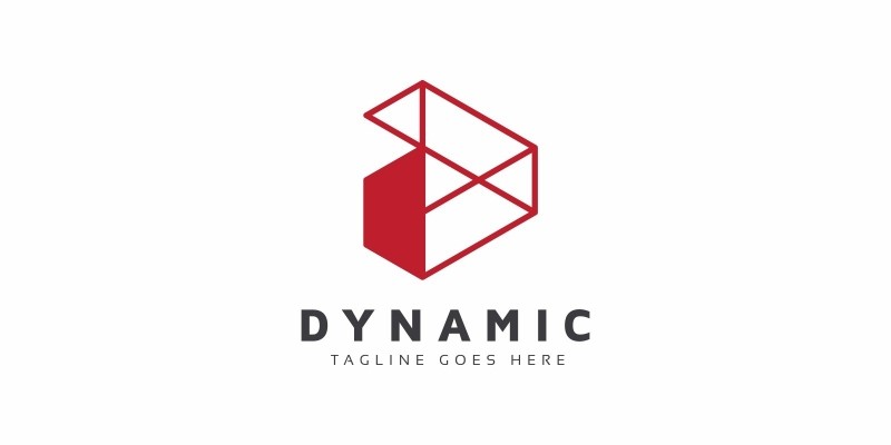 Dynamic D Letter Logo