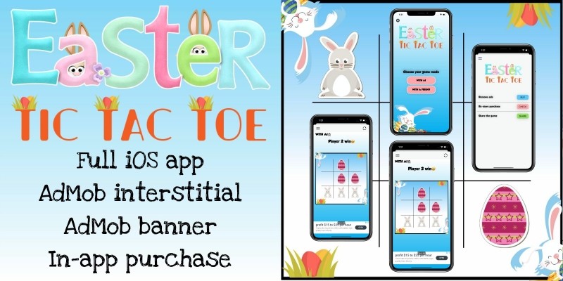 Easter Tic Tac Toe - Full iOS Application