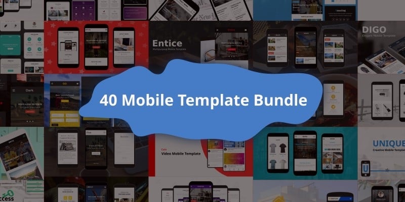 40 Mobile Templates Bundle