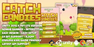 Catch Candies - Full Unity Project With Admob
