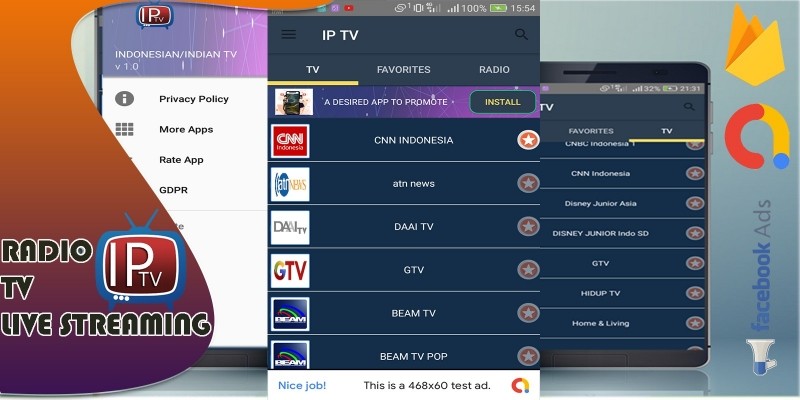 Android IP TV App With Firebase