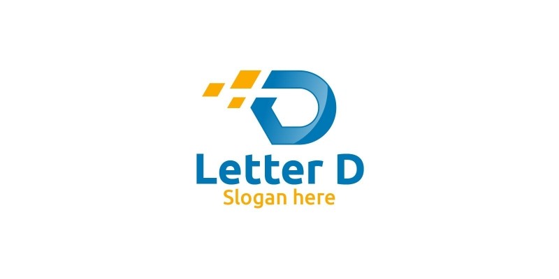 Letter D For Digital Marketing Financial Logo