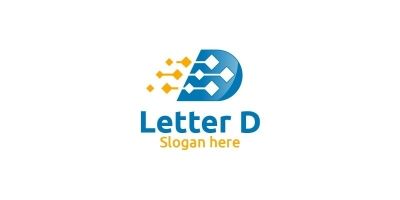 Letter D For Digital Marketing Financial Logo