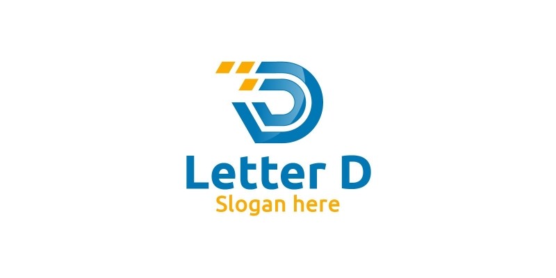 Letter D For Digital Marketing Financial Logo