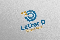 Letter D For Digital Marketing Financial Logo Screenshot 5