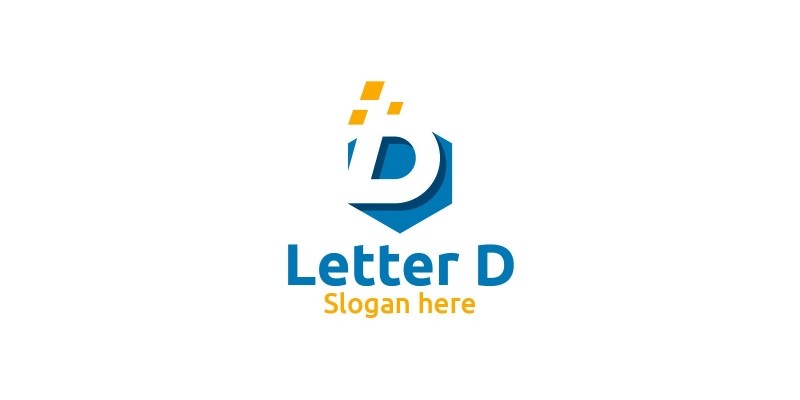 Letter D For Digital Marketing Financial Logo