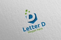 Letter D For Digital Marketing Financial Logo Screenshot 1