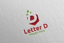 Letter D For Digital Marketing Financial Logo Screenshot 2