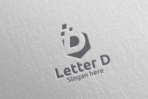 Letter D For Digital Marketing Financial Logo Screenshot 3
