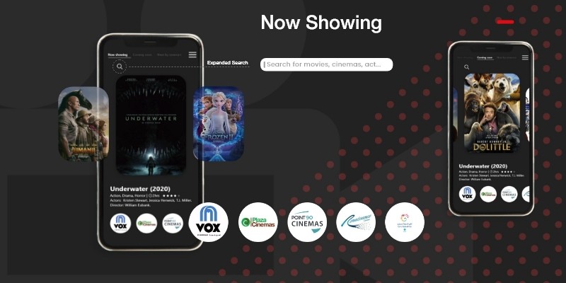 UI Cinema Ticket Template Theme User Interface