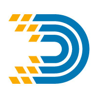 Letter D for Digital Marketing Financial Logo