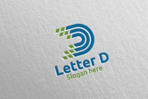 Letter D for Digital Marketing Financial Logo Screenshot 1