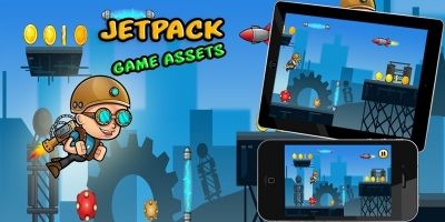 Jetpack Boy Game assets Kit