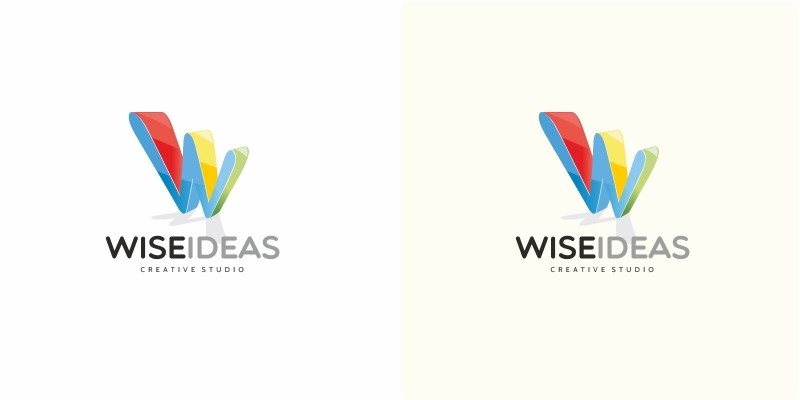 Wise Ideas W Letter Logo
