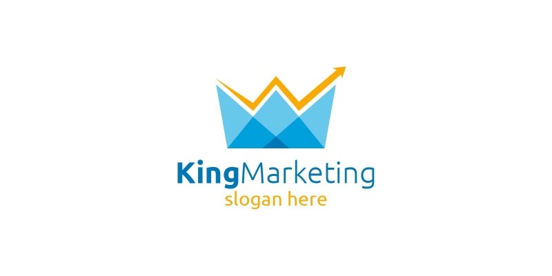 King Marketing Financial Advisor Logo Design