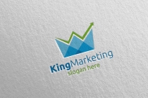 King Marketing Financial Advisor Logo Design Screenshot 1
