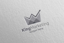 King Marketing Financial Advisor Logo Design Screenshot 3