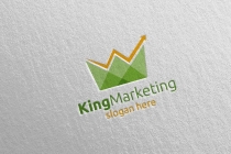 King Marketing Financial Advisor Logo Design Screenshot 4