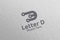 Letter D for Digital Marketing Financial Logo Screenshot 3