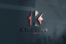 K Letter House Logo Screenshot 1