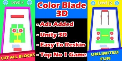 Color Blade 3D Game Unity Source Code