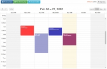 FULL AJAX CALENDAR WITH WORKING DAYS AND BUSINESS  Screenshot 1