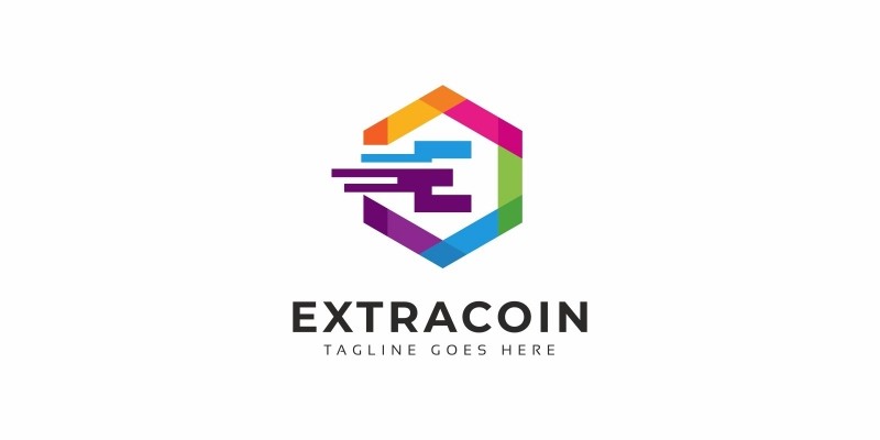 Extracoin E Letter Logo