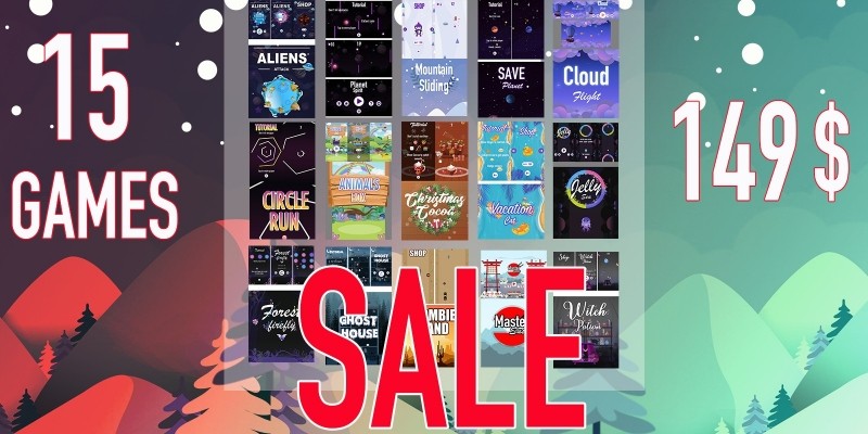 15 Games Unity Bundle