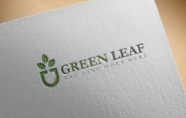 Green Leaf Logo Template Screenshot 2