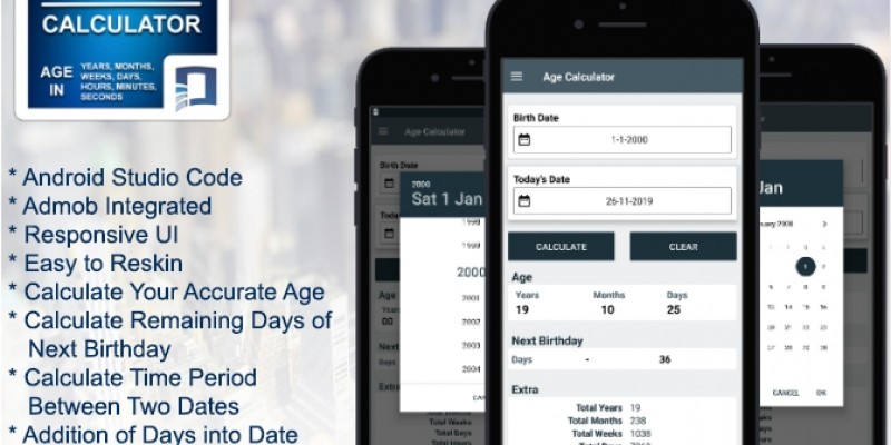Age Calculator - Android Source Code by Ankitdavda2012 | Codester